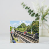 Cottingley Railway Station, Leeds Briefkaart (Staand voorkant)