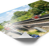 Cottingley Railway Station, Leeds Foto Afdruk (Hoek)