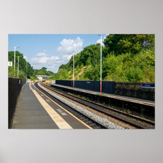 Cottingley Railway Station, Leeds Poster (Voorkant)