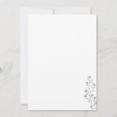 Cotton Boho White Clear Botanical we doen het Kaart (Achterkant)