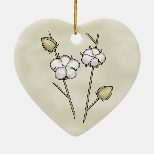 Cotton Boll Ornament (Achterkant)