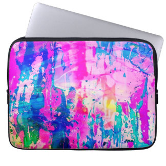 cotton candy abstract modern dream laptop sleeve
