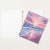 Cotton Candy Beach | Pink Ocean Waves Painting Planner (Display)