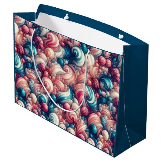 Cotton Candy Bubblegum Groot Cadeauzakje (Achterkant Gekanteld)