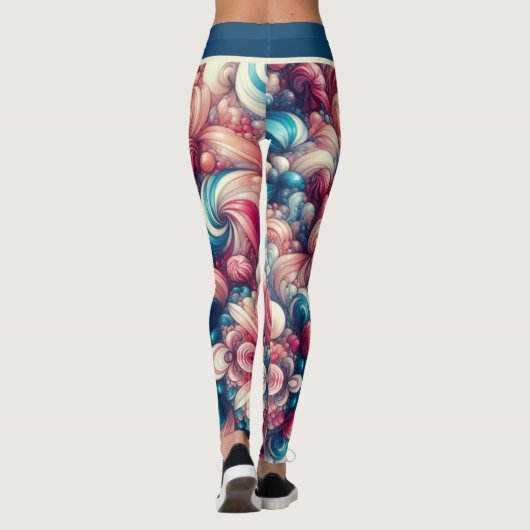 Cotton Candy Bubblegum Leggings (Achterkant)