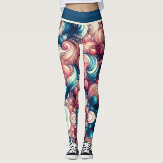 Cotton Candy Bubblegum Leggings (Voorkant)