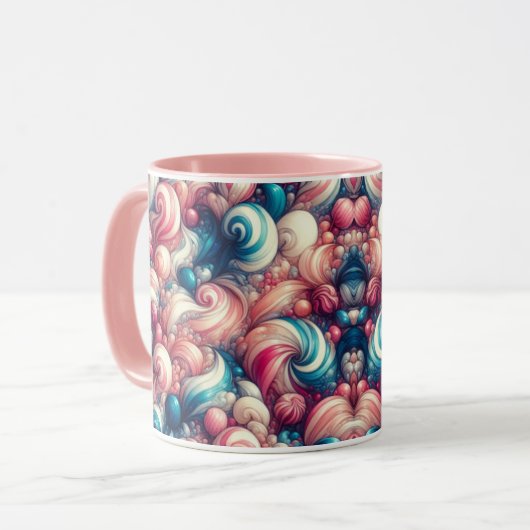 Cotton Candy Bubblegum Mok (Voorkant links)