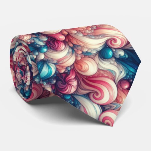 Cotton Candy Bubblegum Stropdas (Opgerold)