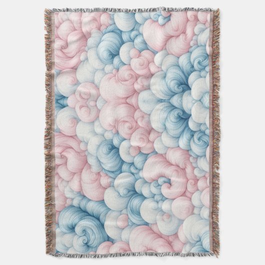 Cotton Candy Clouds Deken (Voorkant Verticaal)