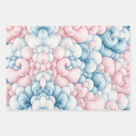 Cotton Candy Clouds Inpakpapier Vel (Voorkant)
