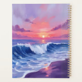Cotton Candy Cove | Pink Ocean Watercolor Painted Planner (Achterkant)