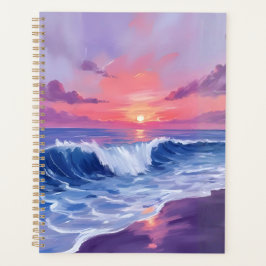 Cotton Candy Cove | Roze Oceaan Aquarel Geschilder Planner