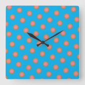 "Cotton Candy" gekleurde wandklok (Voorkant)