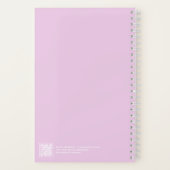 Cotton Candy Gingham Transparent Frame Notebook Notitieboek (Achterkant)
