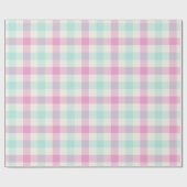 Cotton Candy Gingham - Wrapping Paper Cadeaupapier (Vlak)