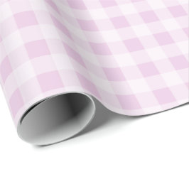 Cotton Candy Gingham Wrapping Paper Cadeaupapier