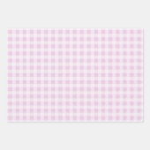 Cotton Candy Gingham Wrapping Paper Sheets (Voorkant 2)