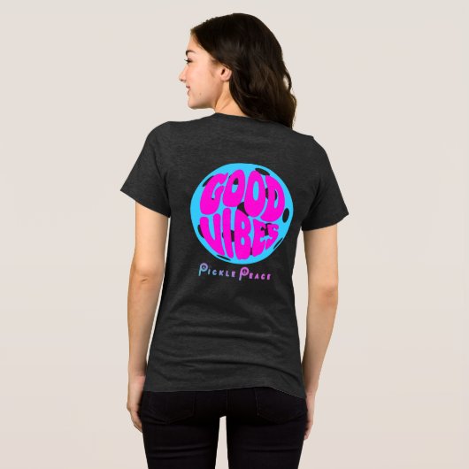 cotton candy good vibes Tri-Blend shirt (Achterkant volledig)