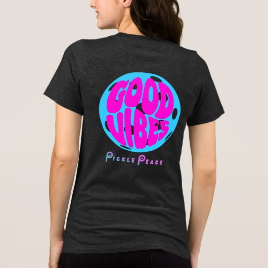 cotton candy good vibes Tri-Blend shirt (Achterkant)