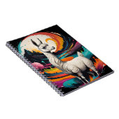 "Cotton Candy Llama" Art Spiral Notebook Notitieboek (Rechterzijde)