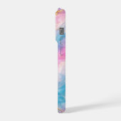 Cotton Candy Marble with Gold Veining iPhone Hoesje (Linkerkant)