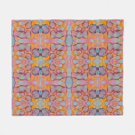 Cotton Candy Mirage Fleece Deken (Voorkant (Horizontaal))