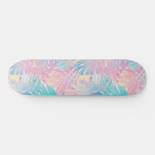 Cotton Candy Monstera Palm Jungle 1 Persoonlijk Skateboard (Horizontaal)