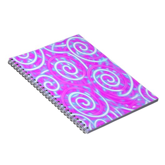 Cotton Candy Swirl Notebook – Pastel Aesthetic Notitieboek (Rechterzijde)