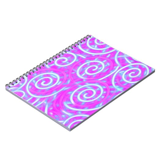 Cotton Candy Swirl Notebook – Pastel Aesthetic  Notitieboek (Linkerzijde)