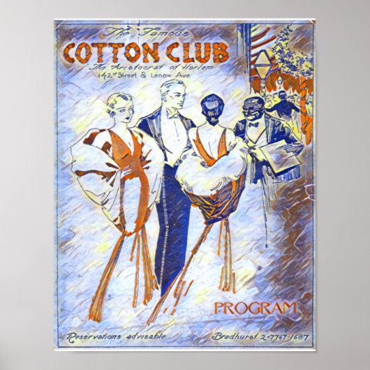 Cotton Club "The Aristocrat of Harlem" Poster (Voorkant)