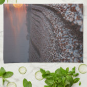 Cotton Field Harvest Moon - Farmhouse Decor Theedoek (Gevouwen)