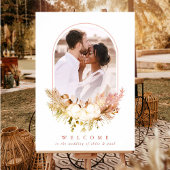 Cotton Flower Bouquet Photo Fall Weddenschap Welko Poster