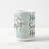 Cotton Flowers Farmhouse Rustic Coffee Mug Koffiemok (Center)
