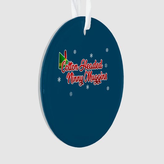Cotton Headed Ninny Muggins Funny Elf Kerstmis Ornament (voorkant)