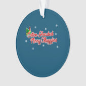 Cotton Headed Ninny Muggins Funny Elf Kerstmis Ornament (voorkant)