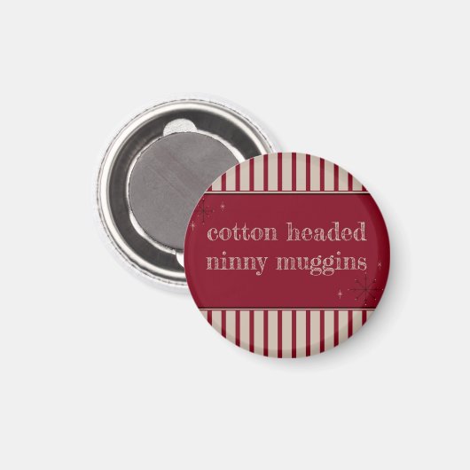 Cotton Headed Ninny Muggins Magneet (Voorkant / Achterkant)