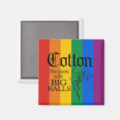 COTTON: HET PLANT MET GROTE BALLEN MAGNEET (Voorkant / Achterkant)