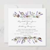 Cotton Lavender Wedding Kaart (Voorkant)
