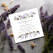 Cotton Lavender Wedding Kaart