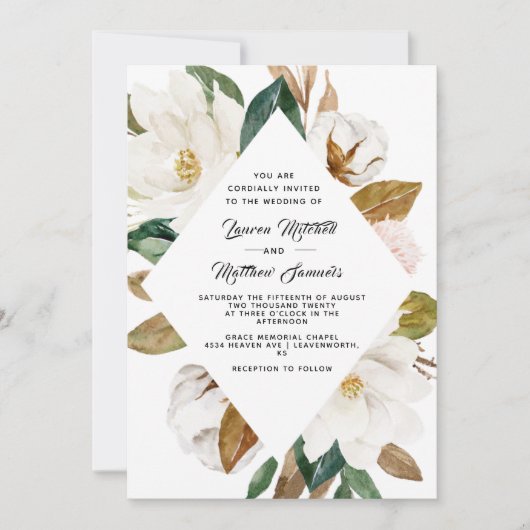 Cotton & Magnolia Weddenschap Kaart (Voorkant)