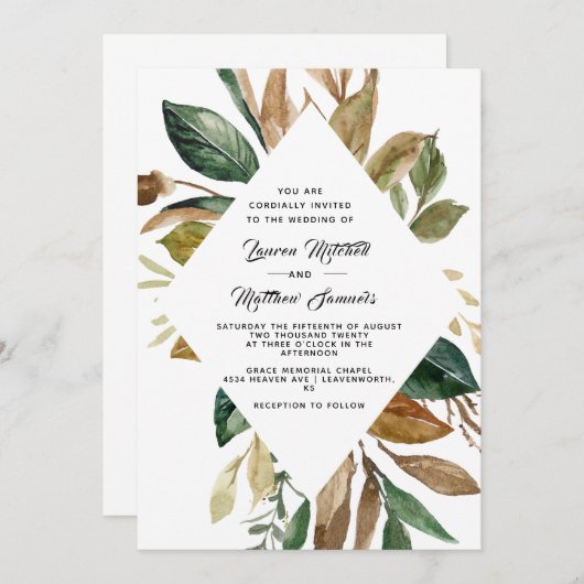 Cotton & Magnolia Weddenschap Kaart (Voorkant / Achterkant)