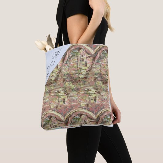 Cotton Oil Print Landscape Artwork Tote Bag (Dichtbij)
