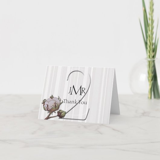 Cotton on Stripe 2e Jubileum Dank je wel Bedankkaart (Voorkant)