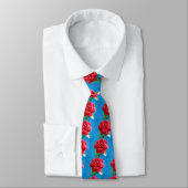 Cotton Red Rose Stropdas (Gebonden)