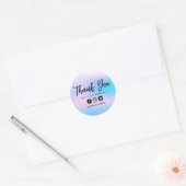 Cotton Snoep Custom Bedankt Social Media Ronde Sticker (Envelop)