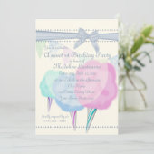 Cotton Snoep Fair Verjaardag Kaart (Staand voorkant)