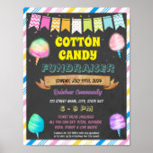 Cotton Snoep Fundraiser school evenement sjabloon Poster (Voorkant)