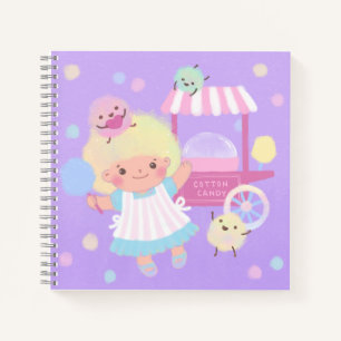 Cotton Snoep Girl met Sweet Fluffy Monsters Notitieboek