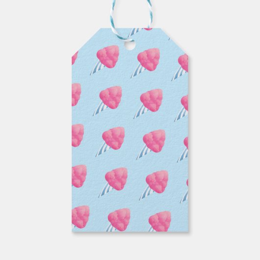 Cotton Snoep Kinderen Verjaardag Dank u Cadeaulabel (Achterkant)