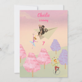 Cotton Snoep Monkey Jump verjaardag Kaart